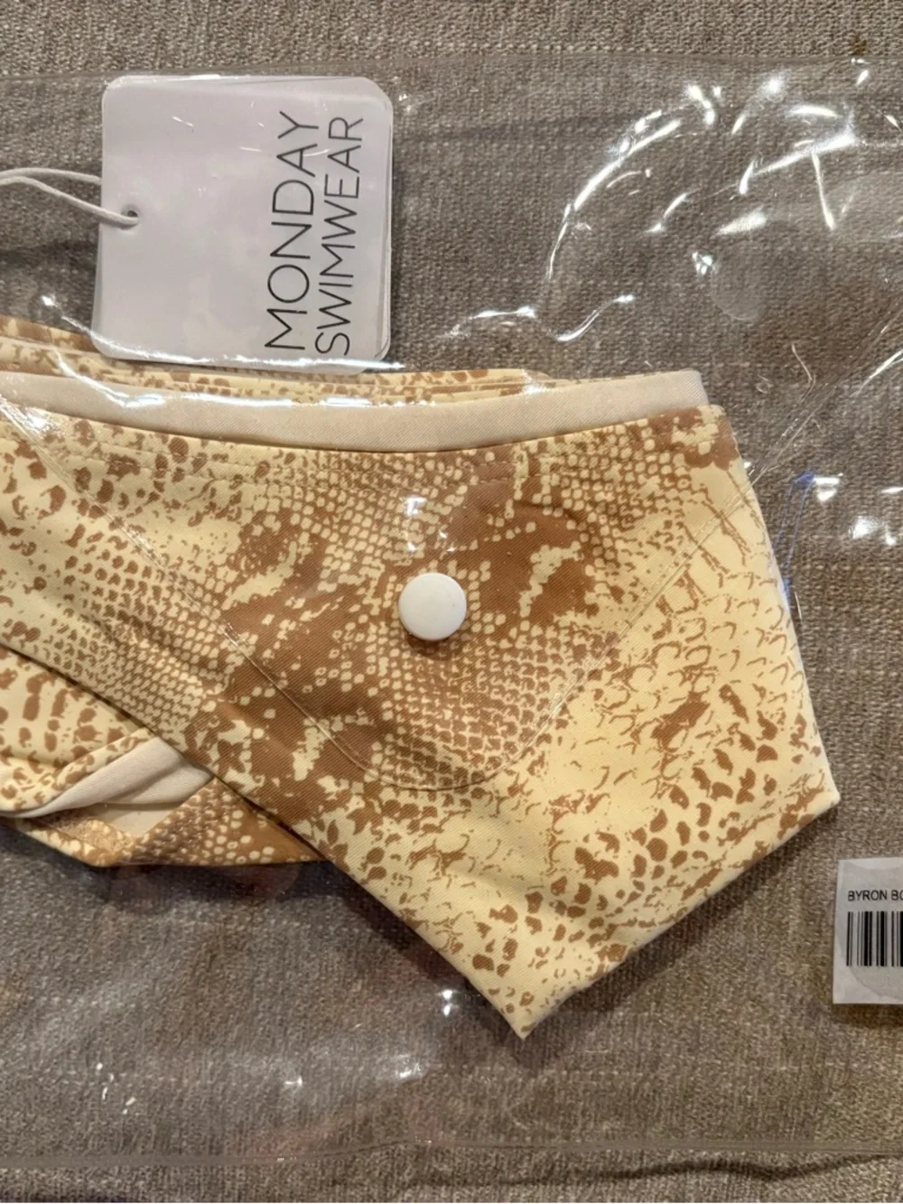 Monday Swimwear snake print bikini Aruba top and Byron bottom - Picture 4 of 4